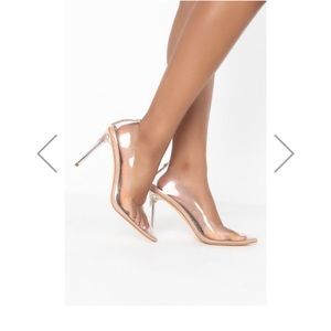 See through all the way sexy heels. Akira, Azalea Wang